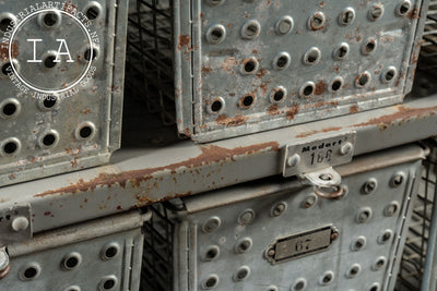Vintage Steel Swim Locker Set