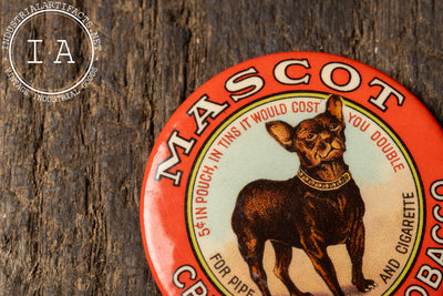 Early 20th Century Mascot Tobacco Advertising Mirror