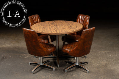 MCM Five-Piece Dining Table and Chair Set by Chromcraft