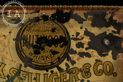 Pre-Prohibition ROG Distillery Advertising Sign