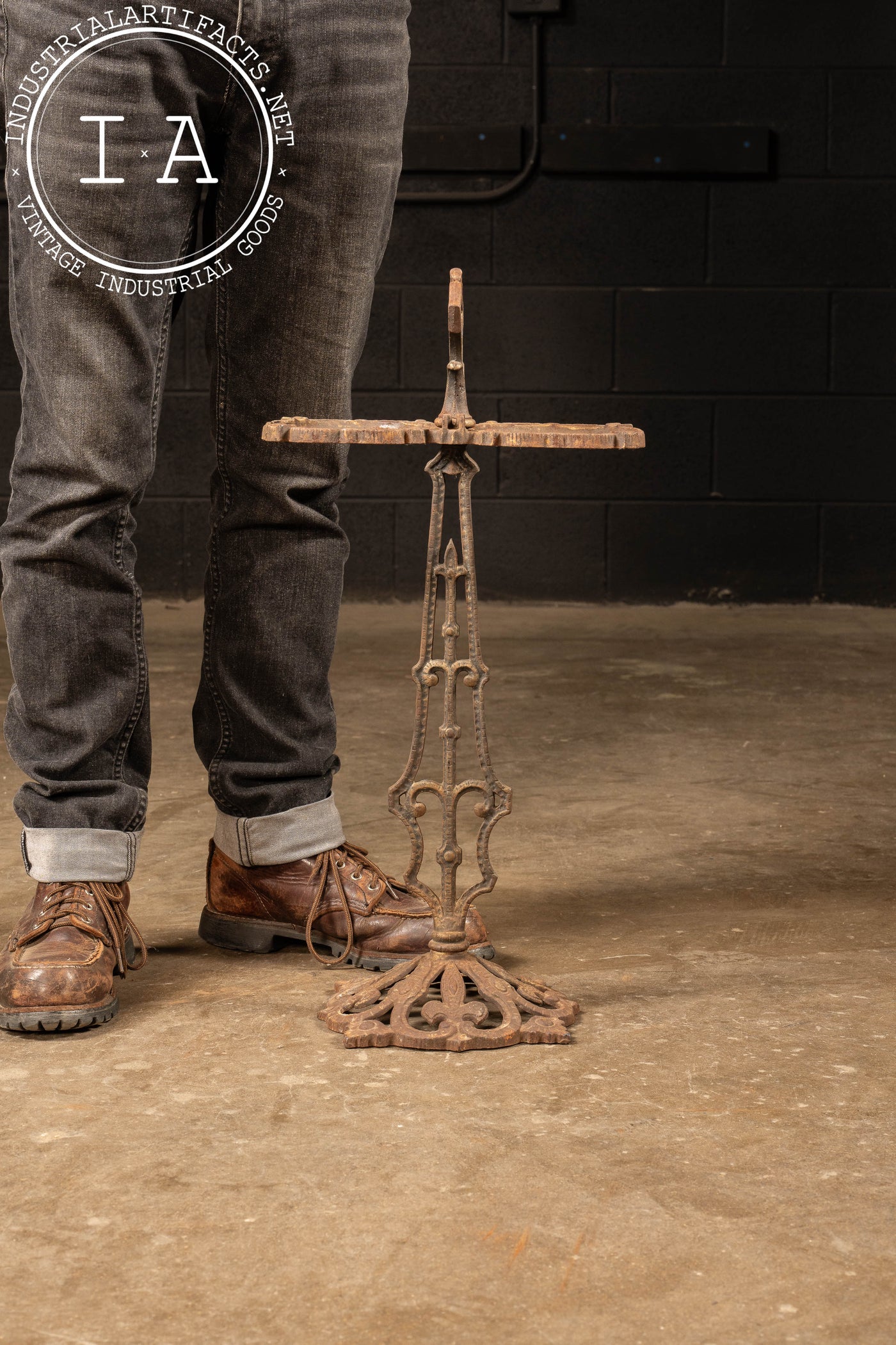 Early 20th Century Cast Iron Ashtray Stand