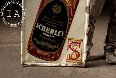 Schenley Reserve Whiskey Self-Framed Tin Sign
