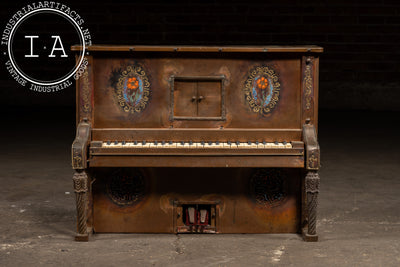 Vintage Figural Brass Piano Sound and Light Stage Prop