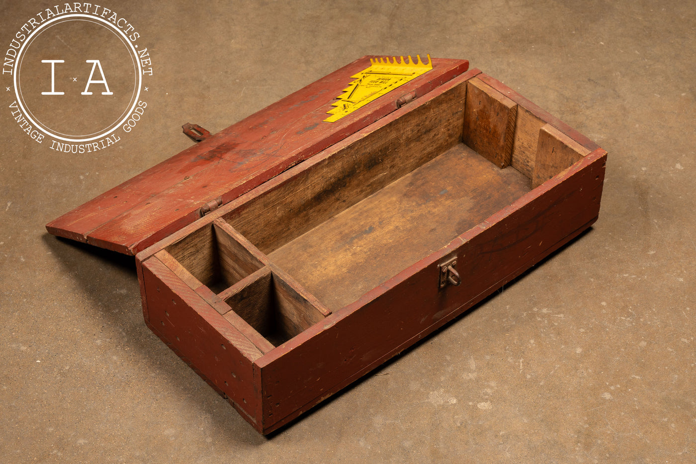 Vintage Handmade Wooden Toolbox