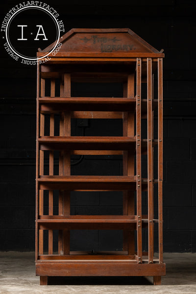 Early 20th Century Mission Style Wooden Bookcase