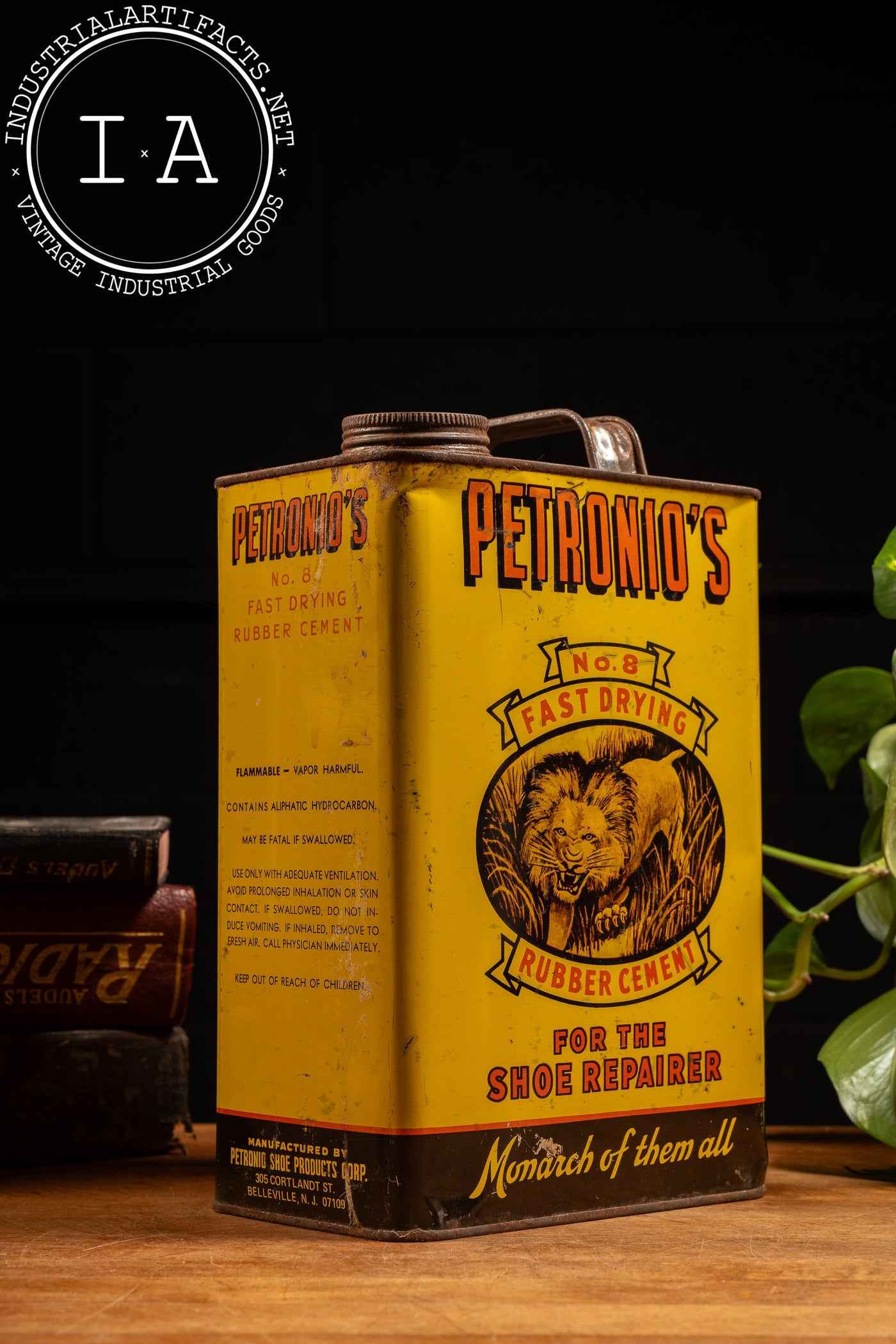Vintage Petronio's Shoe Cement 1 Gallon Can