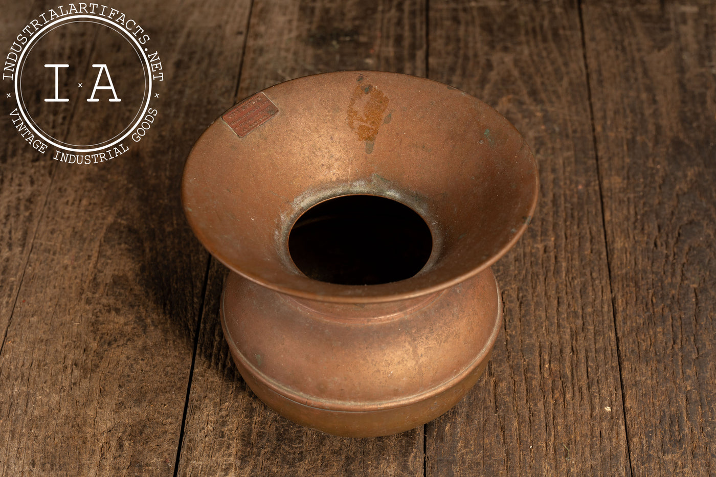 Mid-19th Century Brass Spittoon by Will and Finck