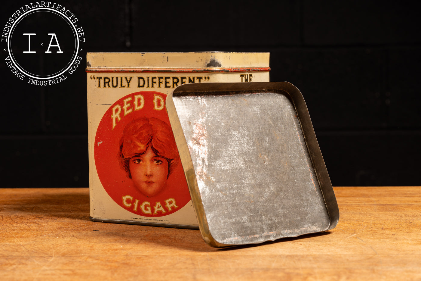 Vintage Red Dot Cigar Tin