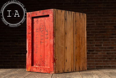 c. 1950 Shop-Made Hercules Explosives Small Parts Cabinet