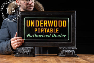 Underwood Portable Lighted Glass Sign