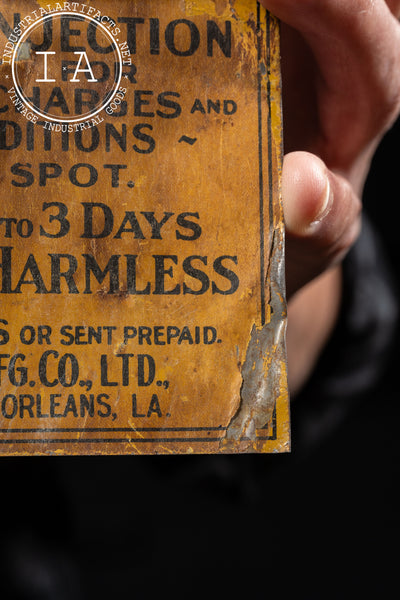 Early 20th Century Medical Embossed Tin Litho Sign