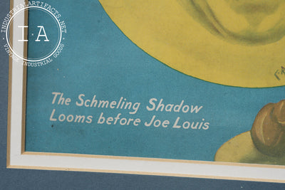 Framed September 1936 The Ring Boxing Magazine – Joe Louis vs. Schmeling Cover