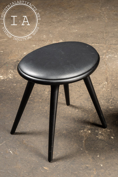 Pair of MCM Danish-Inspired Black Stools by Mater