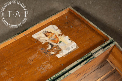 Vintage Swedish Wooden Trunk
