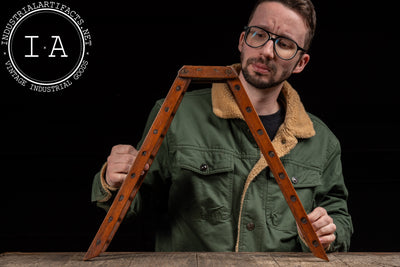 Early Salesman Sample Wooden Folding Ladder
