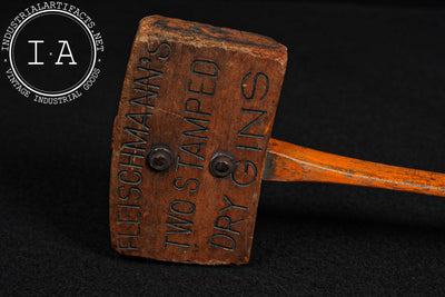 Antique Fleischmann’s Magnolia Whiskey Advertising Bung Hole Hammer