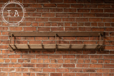 Antique Wall-Mounted Pullman Luggage Rack