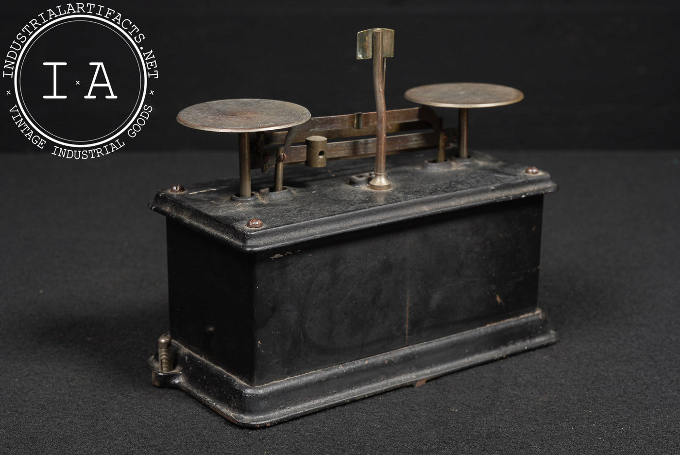 Antique Scientific Balance Scale with Weights