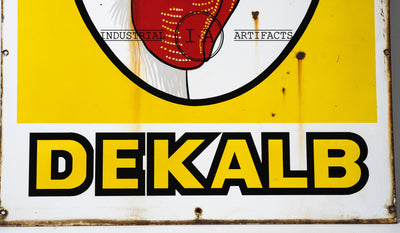 Porcelain Enamel DeKalb Poultry Research Farm Sign