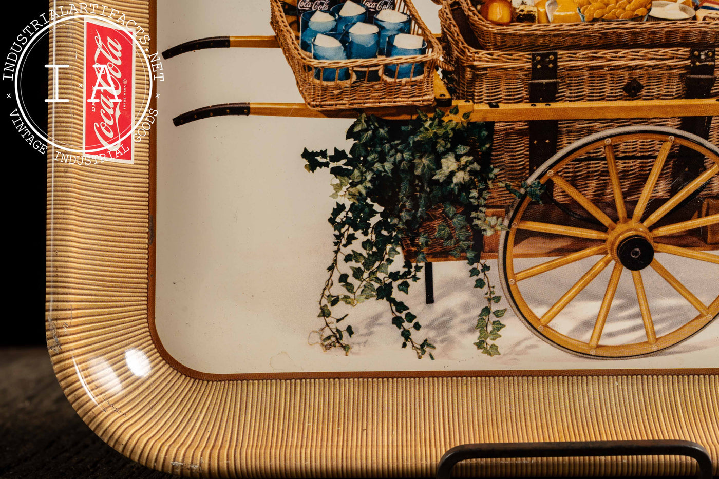 Vintage Coca-Cola Tin Litho Picnic Tray