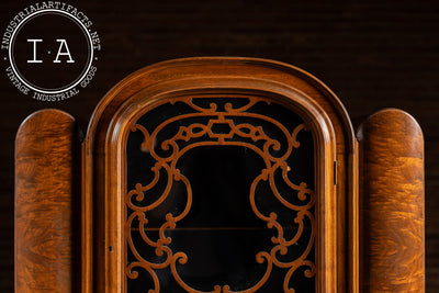 Vintage Rococo Revival Arched-Top Cabinet