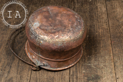 Primitive Hammered Copper Spittoon