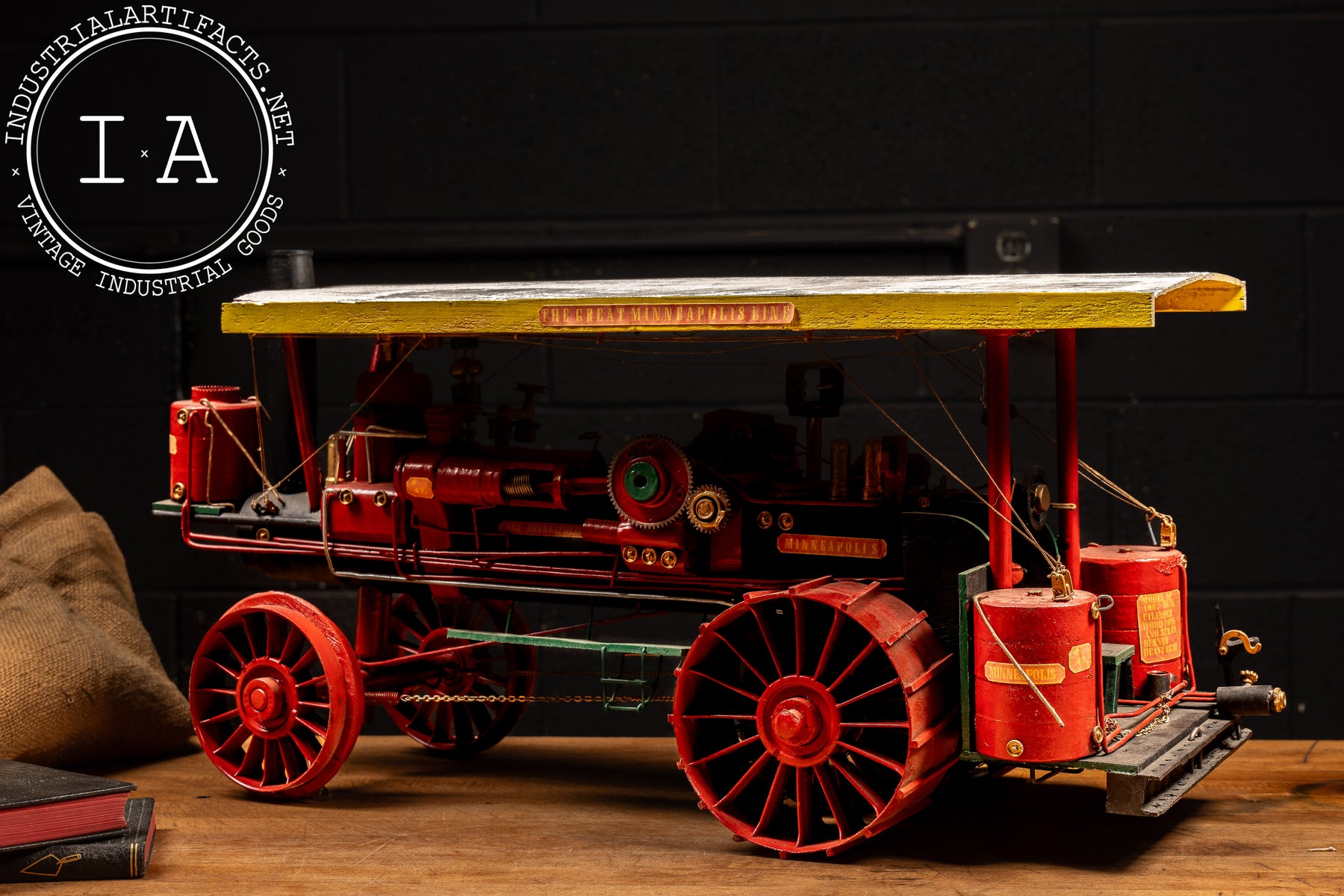 Early 20th Century Cast Iron Minneapolis Steam Engine Model ...