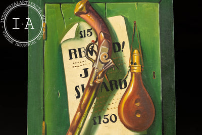 Pistol and Bounty | W. Edward Original Painting, Signed