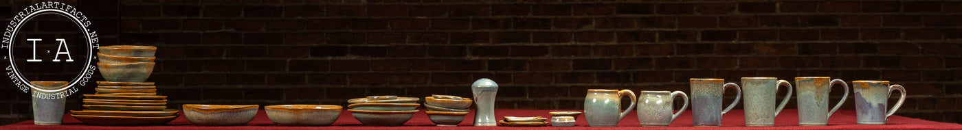 Vintage 36-Piece Pigeon River Pottery "Ownby" Dinner Service Set