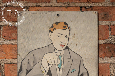 Early 20th Century Hand-Painted "F. L. Grant" Tin Ithaca Sign