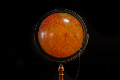 Vintage 12" Precision Lighted Glass Globe