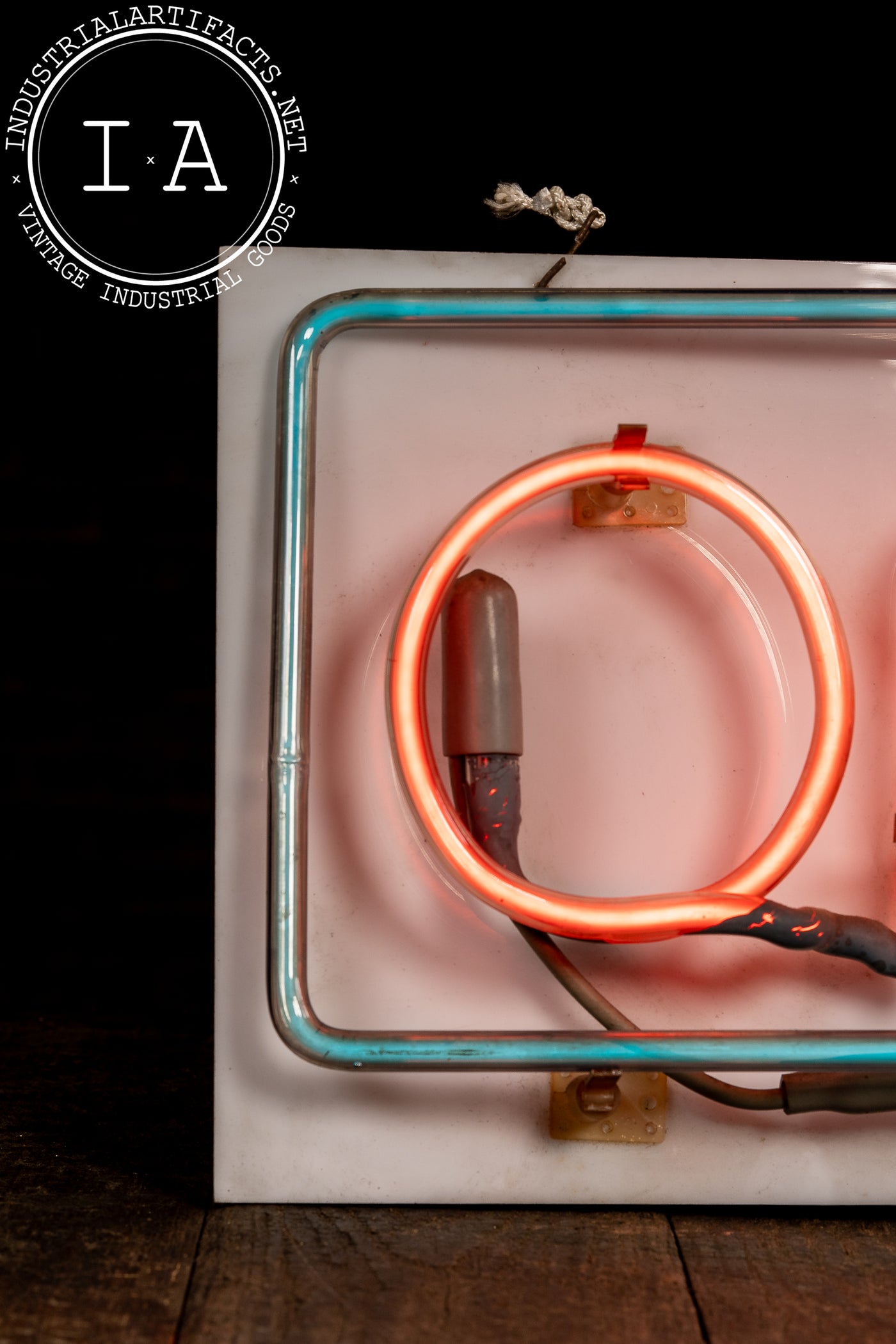 Vintage Red-Blue Neon "Open" Retail Sign