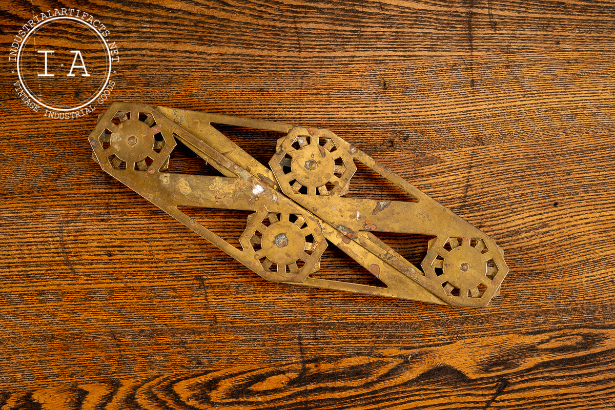 Vintage Brass Folding Trivet