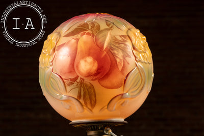 Early 20th Century Hand-Painted Gone With The Wind Parlor Lamp