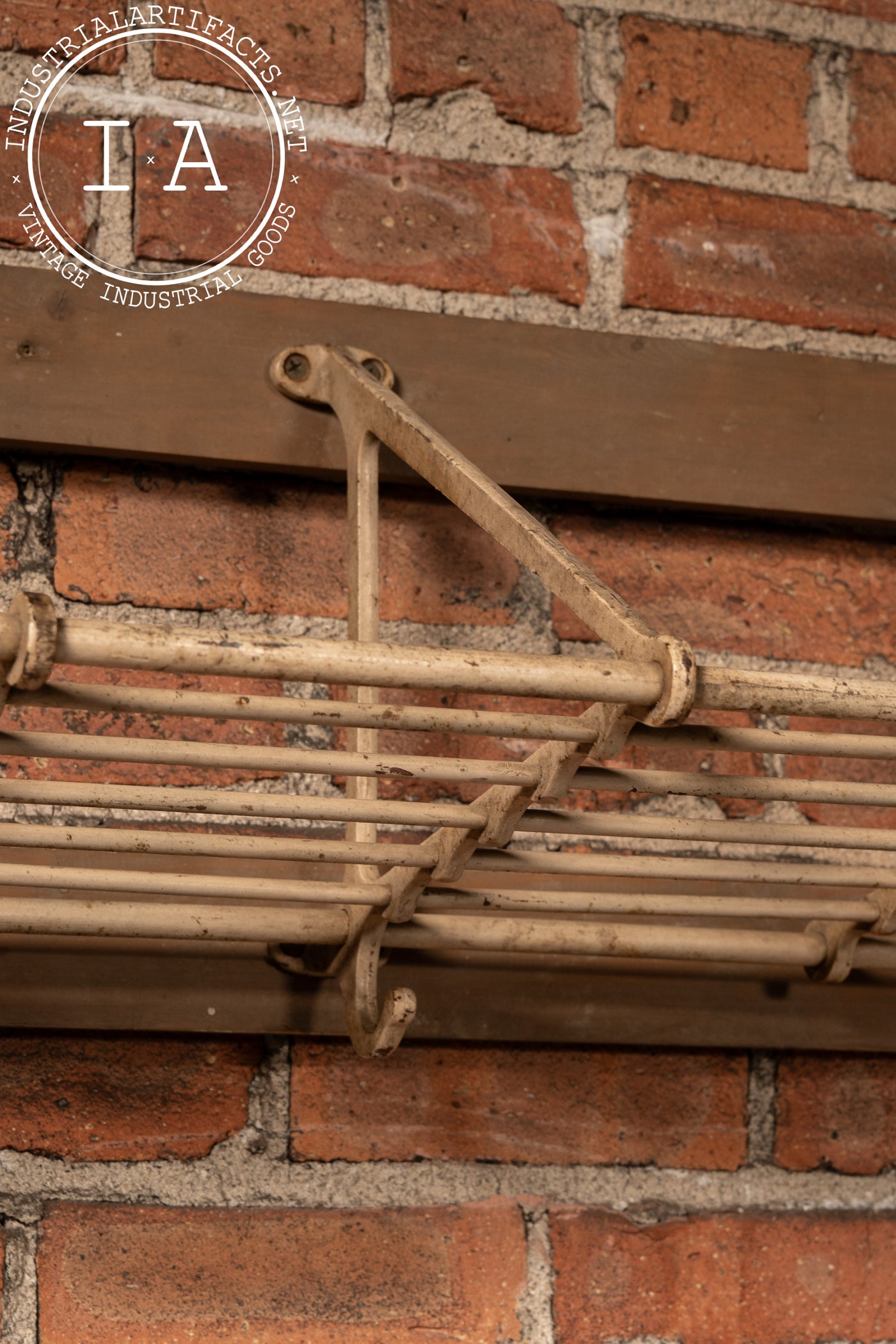 Antique Wall-Mounted Pullman Luggage Rack