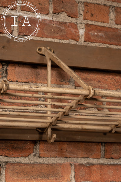 Antique Wall-Mounted Pullman Luggage Rack