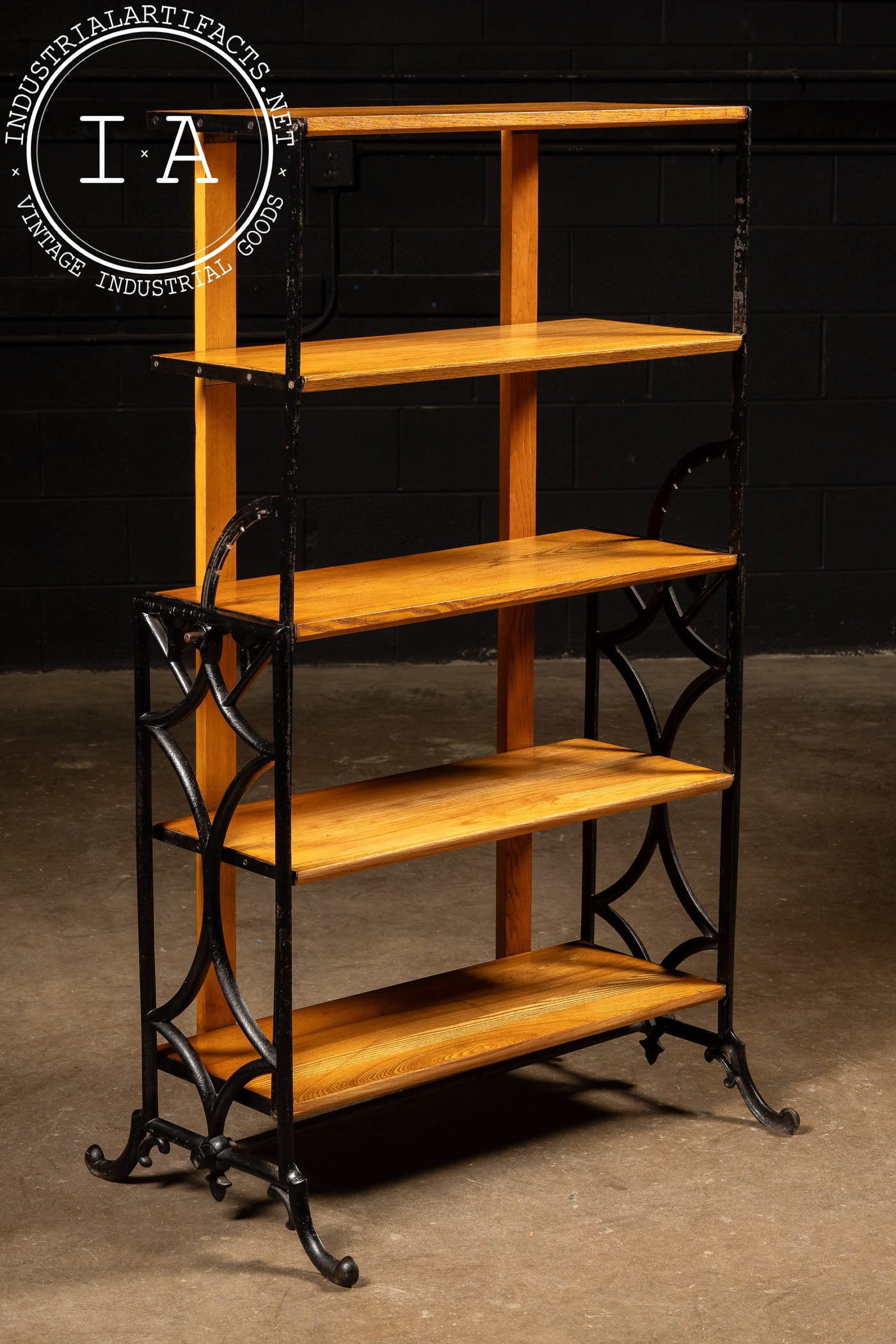 Late 19th Century Metamorphric Oak Baker's Rack and Table