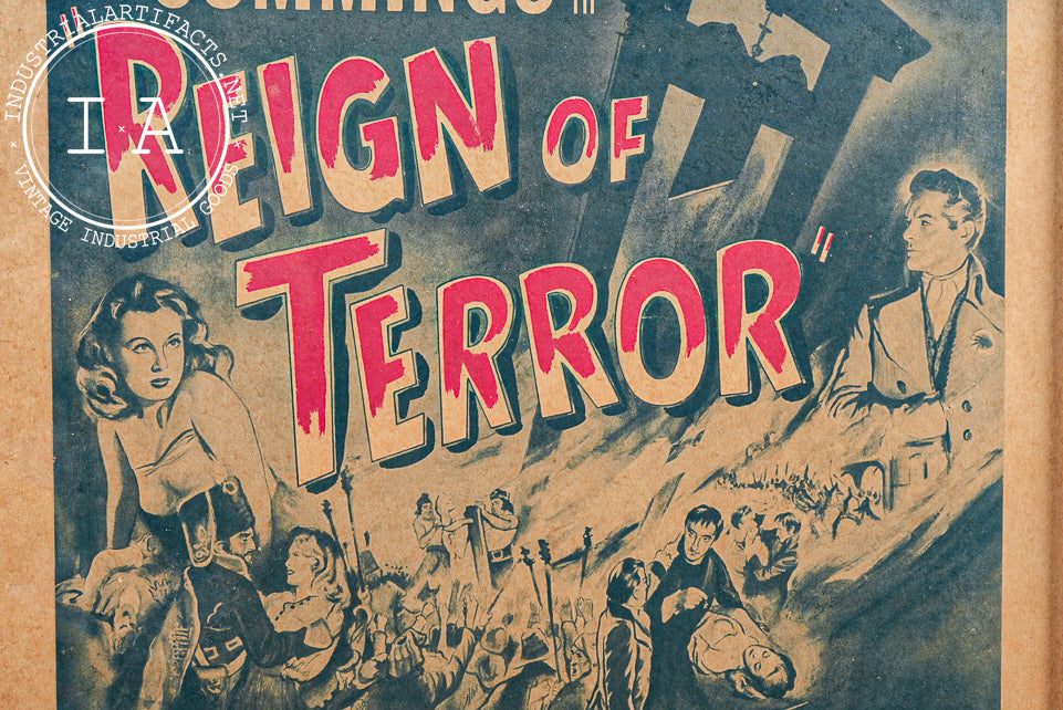 Framed Duotone "Reign of Terror" Movie Poster, 1949