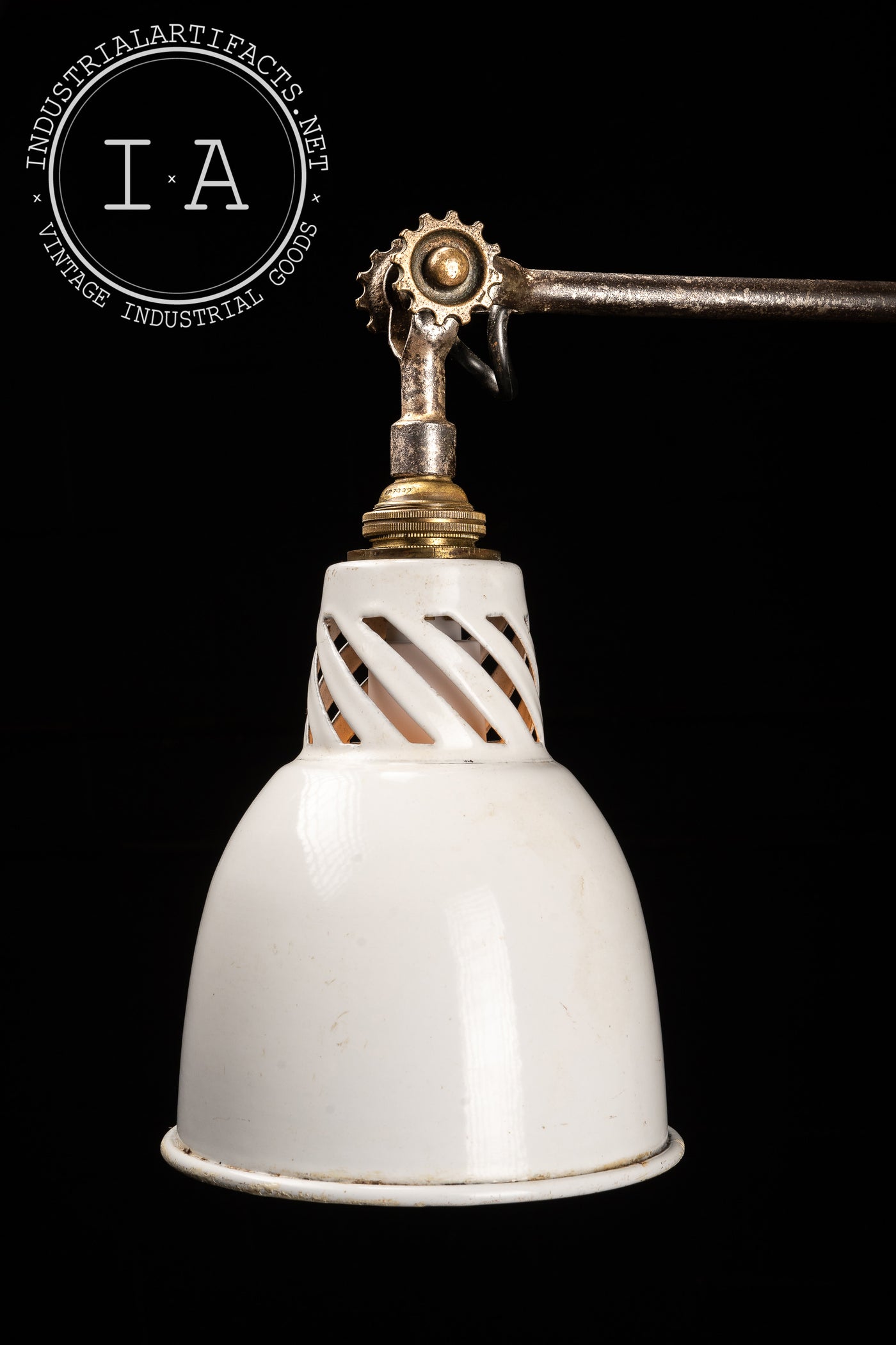 Antique Articulated Industrial Lamp