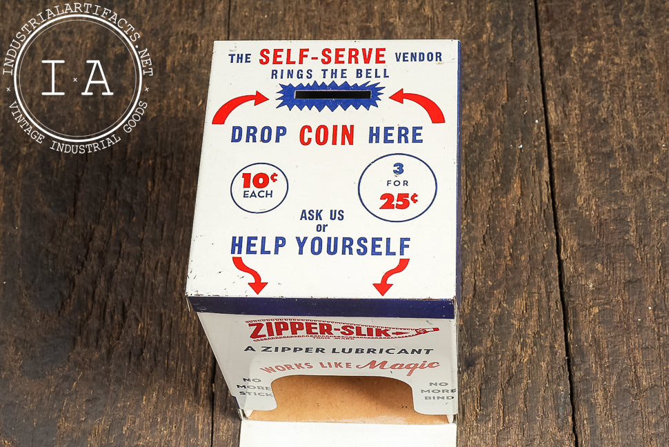 Zipper-Slik Lubricant Retail Point-of-Sale Counter Display