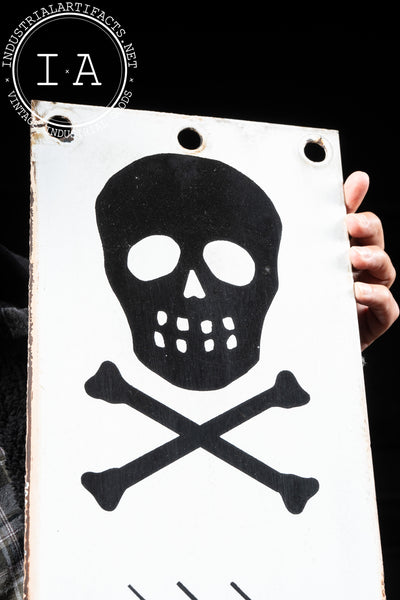 Antique SSP Power Line Danger Sign