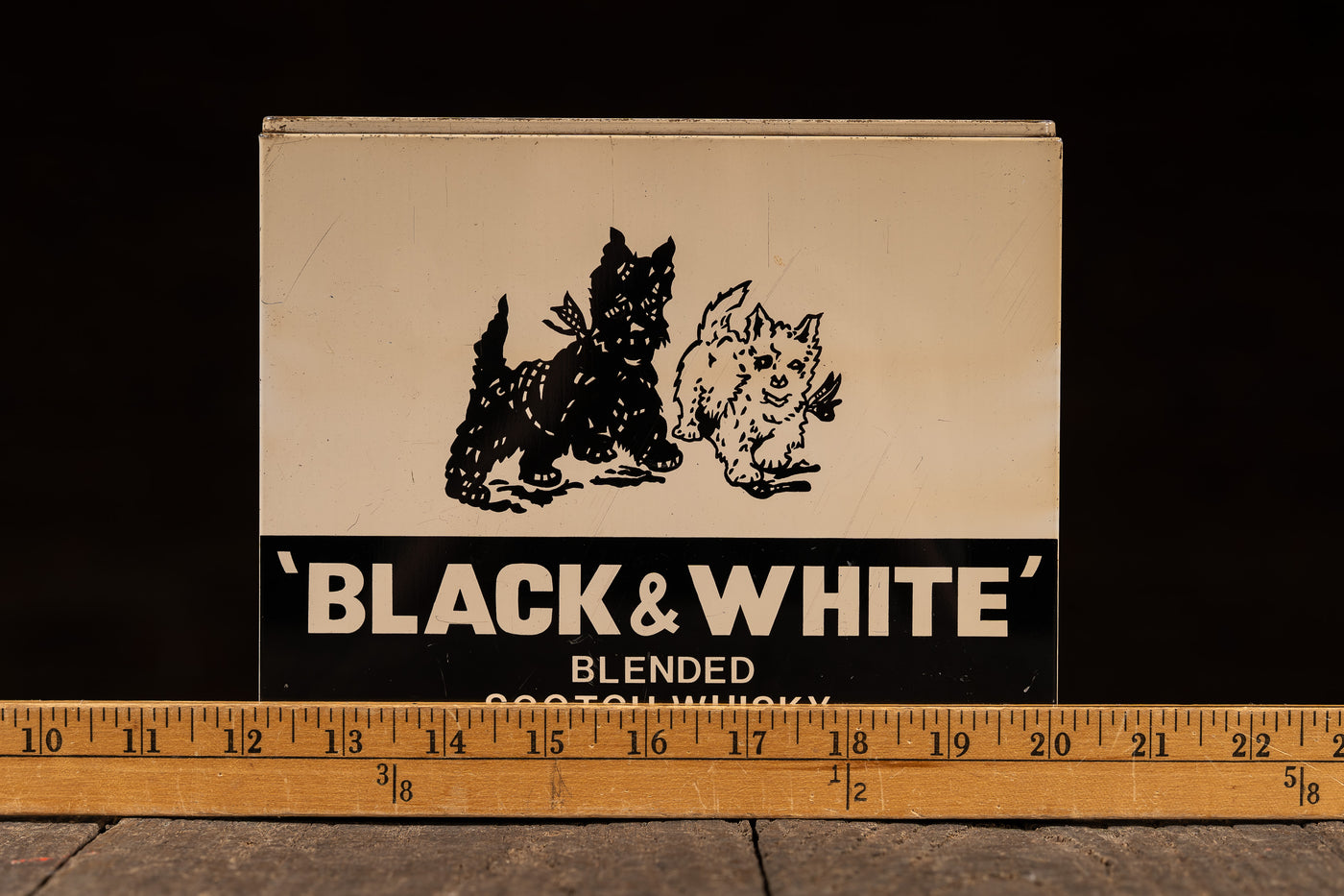 Vintage Black & White Scotch Advertising Animatronic - Scottish Terriers