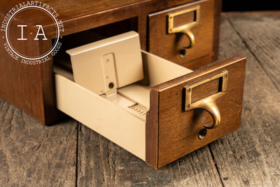Small Wooden Desktop Card Catalog by Gaylord