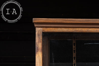 Antique Two-Tier Oak and Glass Display Case