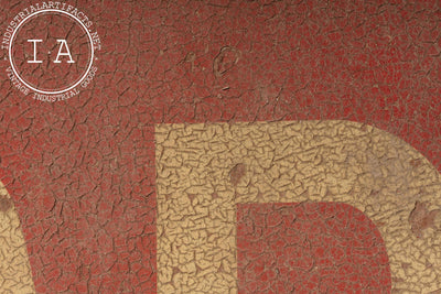 Vintage Reflective Wooden Stop Sign