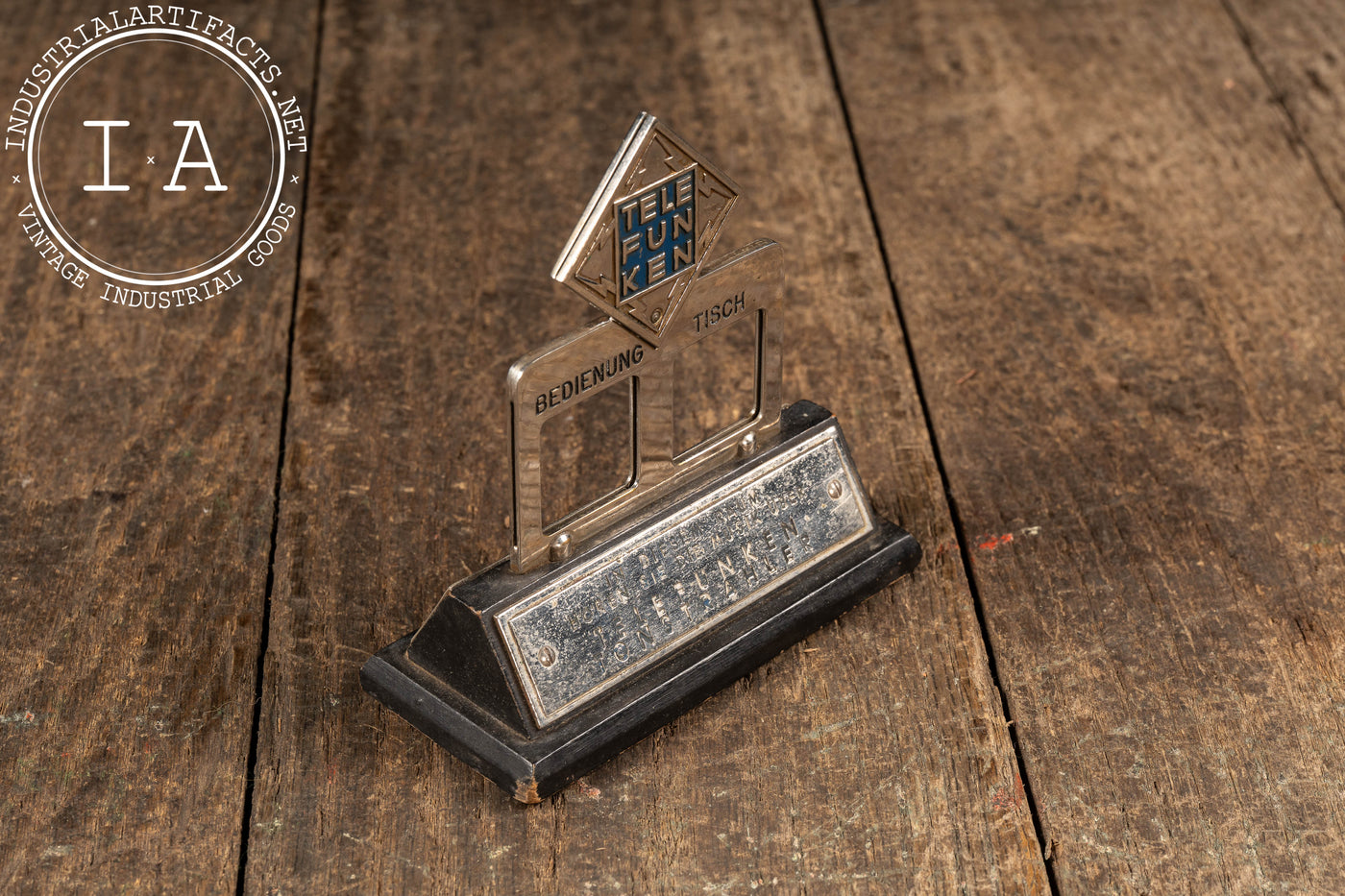 Vintage Chromed Telefunken Desktop Accent