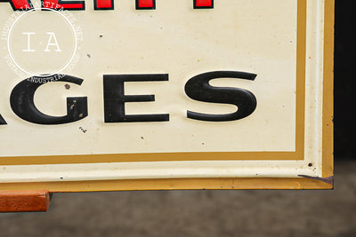 Vintage Cott Quality Beverages Embossed Tin Lithograph Sign