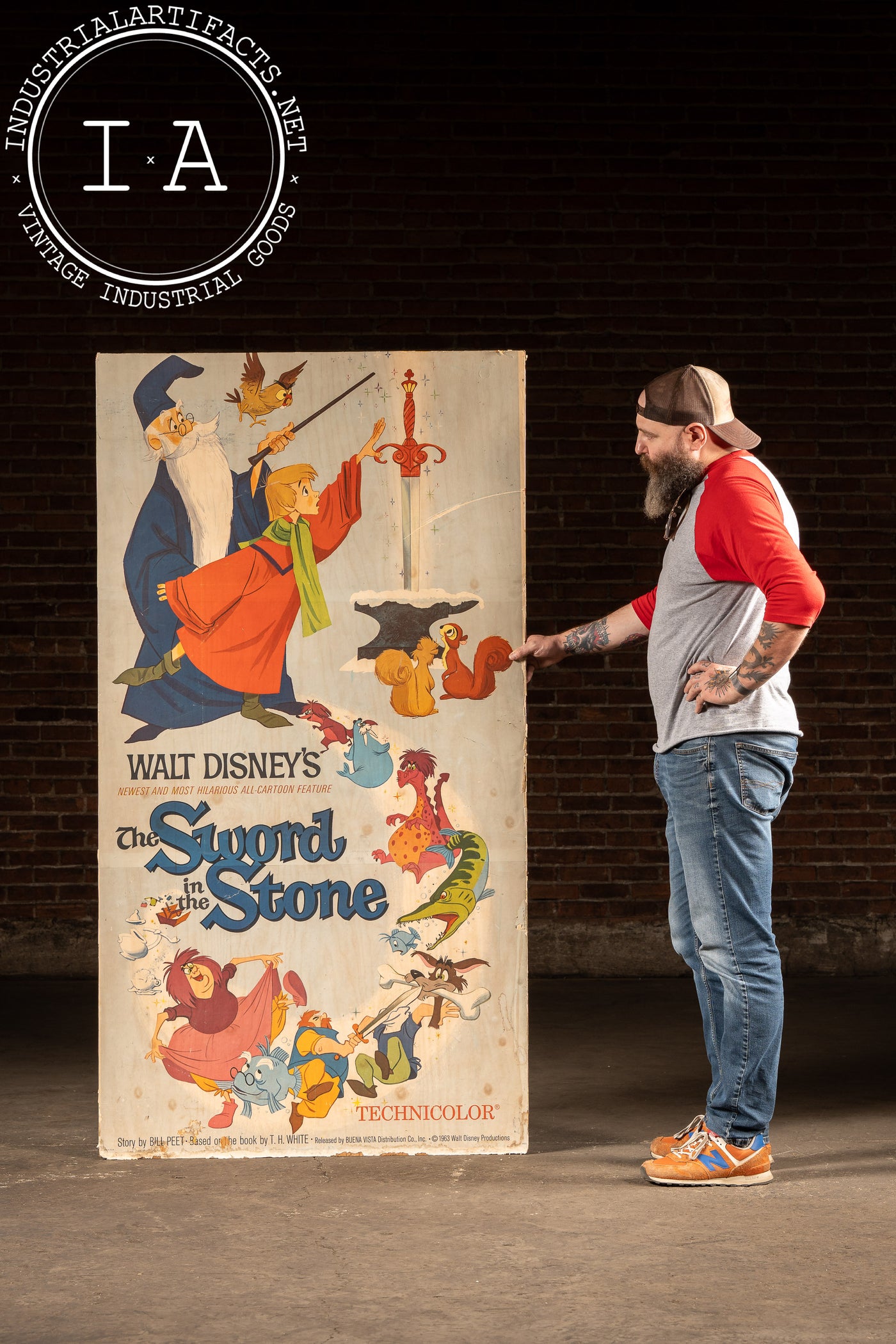 1973 Sword In The Stone, Tom Sawyer Original Posterboard