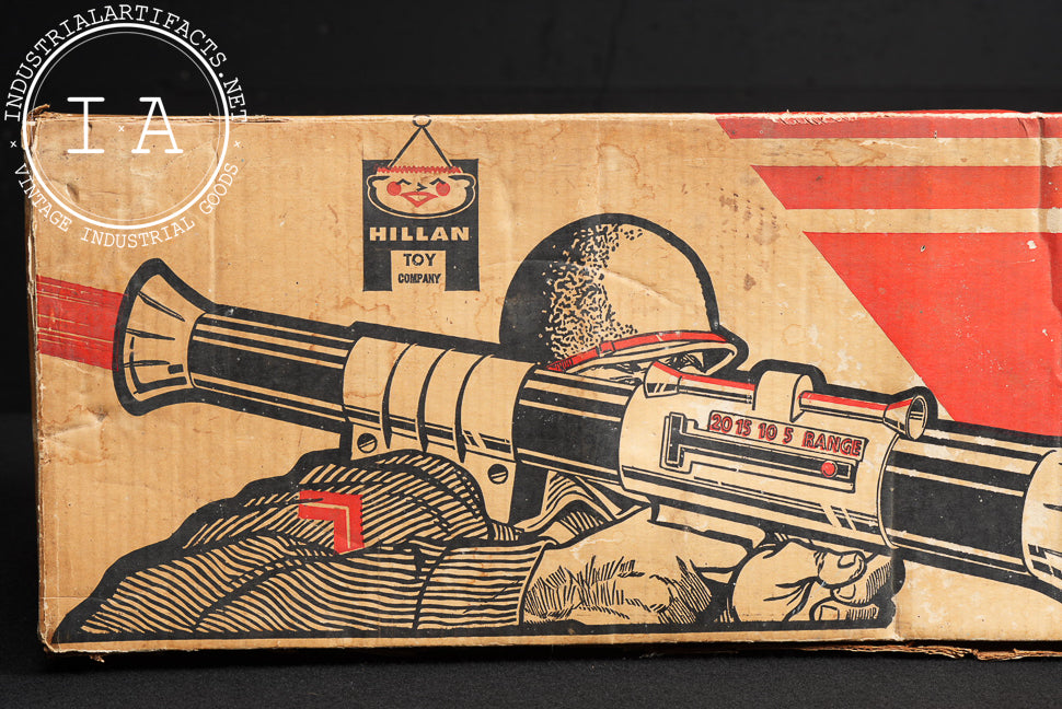 Vintage Cardstock and Plastic Toy Bazooka by Hillan