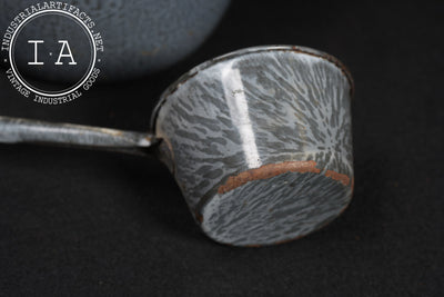 Antique 4-Piece Set of Graniteware Dishes